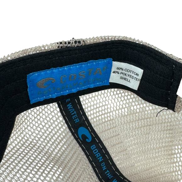 Costa Del Mar High Grade Mesh Adjustable Cotton Blend Baseball Trucker Hat Cap - Picture 9 of 9
